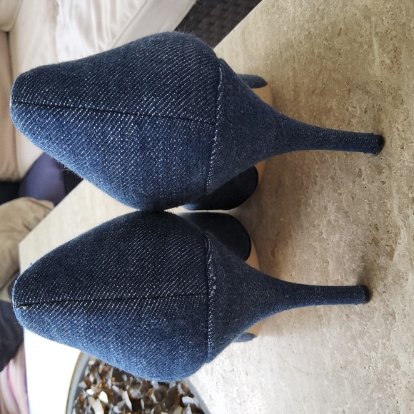 Kate Spade New York Denim Blue Women's Heels Size 8 1/2 B - Picture 4 of 13